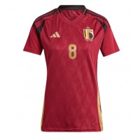 Belgicko Youri Tielemans #8 Domáci Ženy futbalový dres ME 2024 Krátky Rukáv